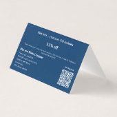 アンラップ – 冬の折り畳み感謝の割引カード (裏面)