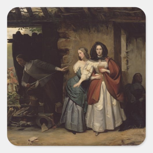 アンリエッタ・マリア・フランス王妃の飛行 スクエアシール (正面)