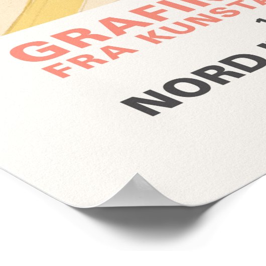 アンリデトゥールーズロートレックアートプリントレトロ展 ポスター (角)