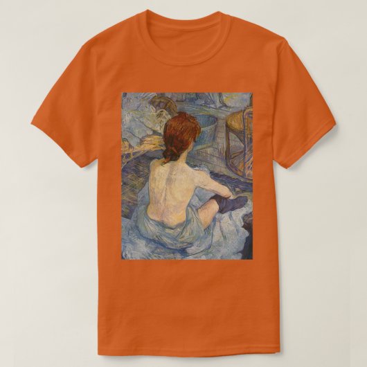 アンリデトゥールーズロートレックルーズラトワレット Tシャツ (デザイン正面)