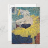 アンリデトゥールーズロートレック ザ・ピエロ・チャ・ウ・カオ ポストカード (正面/裏面)