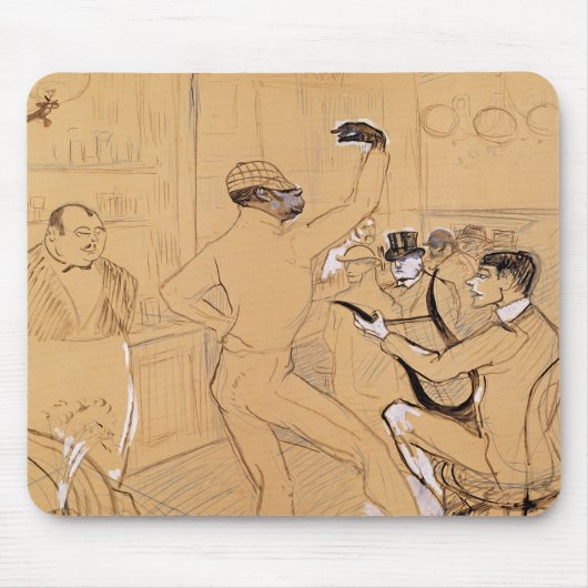 アンリデトゥールーズロートレック |ショコラ踊り, 1896 マウスパッド (正面)