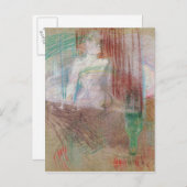 アンリデトゥールーズロートレック |背後に立つ女性 ポストカード (正面/裏面)