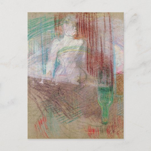 アンリデトゥールーズロートレック |背後に立つ女性 ポストカード (正面)