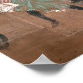 アンリデトゥールーズロートレック |踊りアットルージュ ポスター (角)