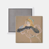 アンリデトゥールーズロートレック | Yvette Guilbert singi マグネット (正面/裏面)