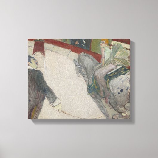 アンリデトゥールーズ – ロートレックエクエストリエンヌ キャンバスプリント (正面)