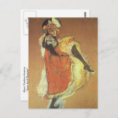 アンリトゥールーズロートレックジェーンアルビル踊り ポストカード (正面/裏面)