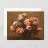 アンリファンタンラトゥールの牡丹招待状 招待状 (正面/裏面)