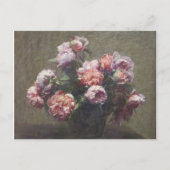 アンリファンタンラトゥールヴィンテージ牡丹の花瓶 ポストカード (正面)