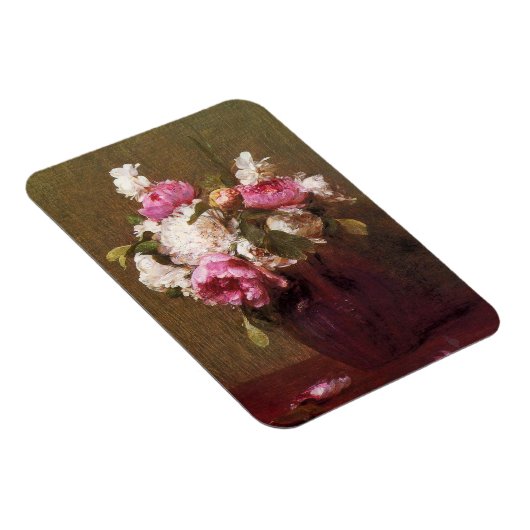 アンリファンタンラトゥール牡丹とバラ磁石 マグネット (右側)