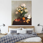アンリファンタン – ラトゥールヴィンテージの花と果実 キャンバスプリント (インサイチュ (寝室))