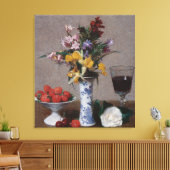 アンリファンティンラトゥールヴィンテージザ婚約ブーケ キャンバスプリント (インサイチュ (リビング))