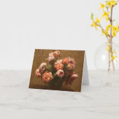 アンリファンティンラトゥール牡丹ノートカードの花瓶 カード (黄色い花)