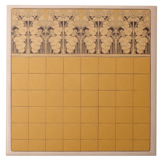 アンリプリバットリヴェモントウォールデコールアールヌーボー タイル (正面)