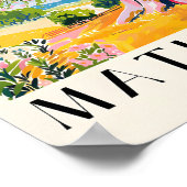 アンリマティスプリント、オークツリーアートランドスケープ絵を描 ポスター (角)