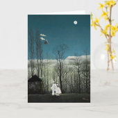 アンリルーソーカーニバル夕べ カード (黄色い花)