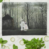 アンリルーソーカーニバル夕べ キッチンタオル (折り畳み)