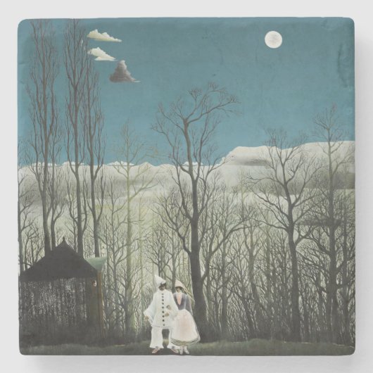 アンリルーソーカーニバル夕べ ストーンコースター (正面)