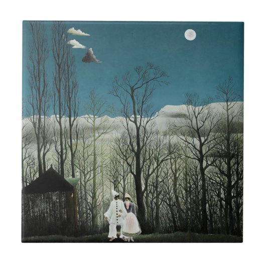 アンリルーソーカーニバル夕べ タイル (正面)