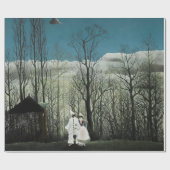 アンリルーソーカーニバル夕べ ラッピングペーパー (フラット)