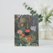 アンリルーソー夢のジャングルフラワーシュルレアリスム ポストカード (スタンド正面)