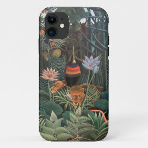 アンリルーソー夢のジャングルフラワーシュルレアリスム iPhone 11 ケース
