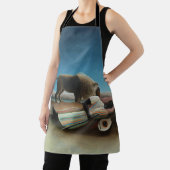 アンリルーソー眠るジプシーライオンズ絵を描ズ エプロン (インサイチュ)