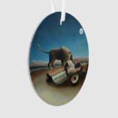 アンリルーソー眠るジプシーライオンズ絵を描ズ オーナメント (正面)