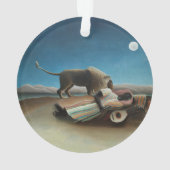 アンリルーソー眠るジプシーライオンズ絵を描ズ オーナメント (裏面)