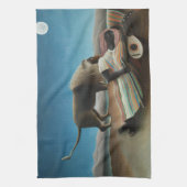 アンリルーソー眠るジプシーライオンズ絵を描ズ キッチンタオル (縦)