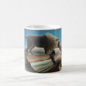 アンリルーソー眠るジプシーライオンズ絵を描ズ コーヒーマグカップ (中央)