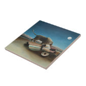 アンリルーソー眠るジプシーライオンズ絵を描ズ タイル (側面)