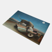 アンリルーソー眠るジプシーライオンズ絵を描ズ ドアマット (アングル)