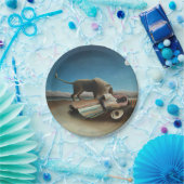 アンリルーソー眠るジプシーライオンズ絵を描ズ ペーパープレート (パーティー)