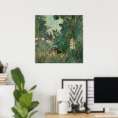 アンリルーソー赤道ジャングル ポスター (ホームオフィス)