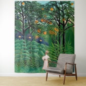 アンリルーソー – エキゾチックな森の中の女性歩く タペストリー (インサイチュ)