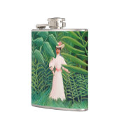 アンリルーソー – エキゾチックな森の中の女性歩く フラスク (左)