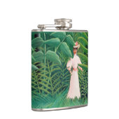 アンリルーソー – エキゾチックな森の中の女性歩く フラスク (右)