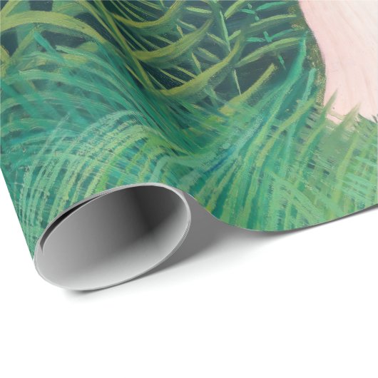 アンリルーソー – エキゾチックな森の中の女性歩く ラッピングペーパー (ロールコーナー)