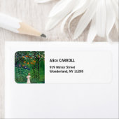 アンリルーソー – エキゾチックな森の中の女性歩く ラベル (インサイチュ)