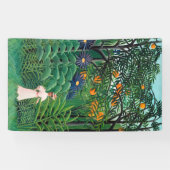 アンリルーソー – エキゾチックな森の中の女性歩く 横断幕 (横)