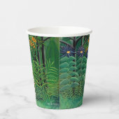 アンリルーソー – エキゾチックな森の中の女性歩く 紙コップ (左)