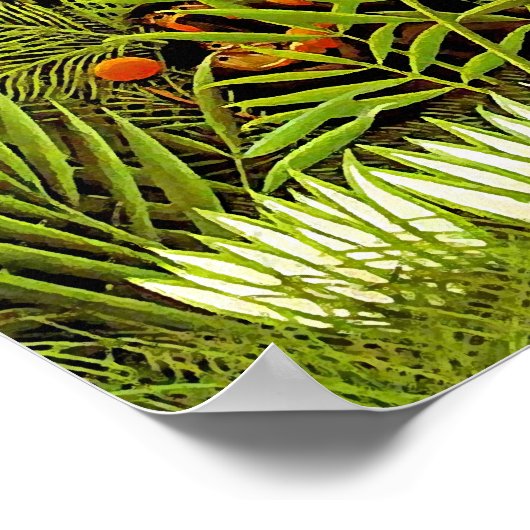 アンリルーソー – エキゾチックな風景ジャングルアート ポスター (角)