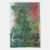 アンリルーソー – ザウォーターフォール キッチンタオル (縦)