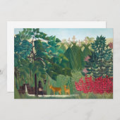 アンリルーソー – ザウォーターフォール サンキューカード (正面/裏面)