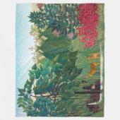 アンリルーソー – ザウォーターフォール フリースブランケット (正面)