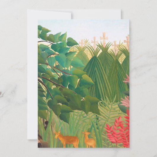 アンリルーソー – ザウォーターフォール 招待状 (正面)