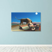 アンリルーソー – ザスリーピングジプシー キャンバスプリント (インサイチュ (ウッドフロア))