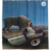 アンリルーソー – ザスリーピングジプシー シャワーカーテン (正面)